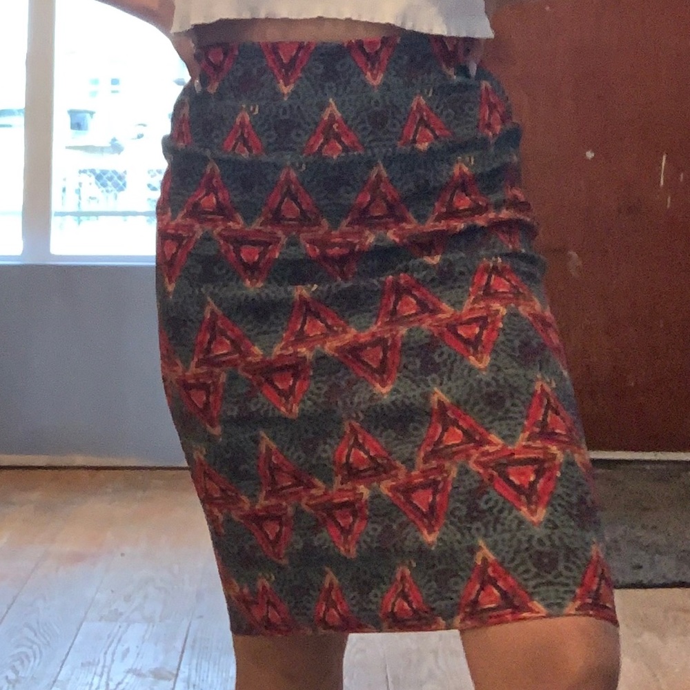 Colorful pencil skirt